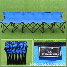 Strong Camel Folding Portable Team Sports Sideline Bench 6 Seater Outdoor Waterproof Carrybag Red 568274194
